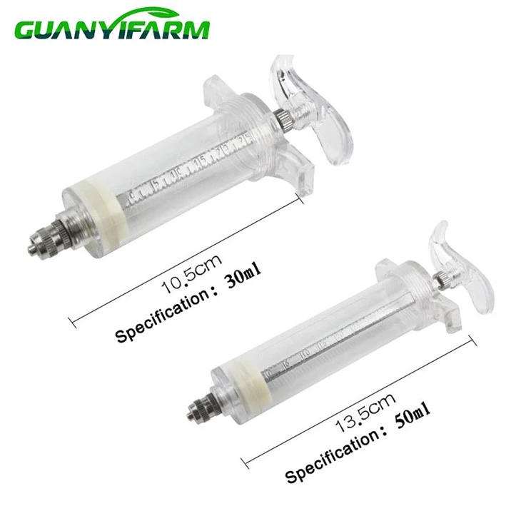 30ml 50ml Plastic Steel Syringe For Poultry