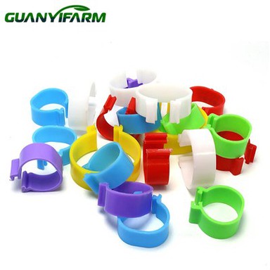 Регулируемое пластиковое кольцо для куриных лапок